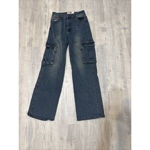 LILAC SUNSET CARGO PANTS INDIGO ~ 10 (they look super small small (0-2) JUNIORS